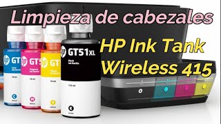 Cómo limpiar cabezales HP Ink Tank Wireless 415 [upl. by Essila389]