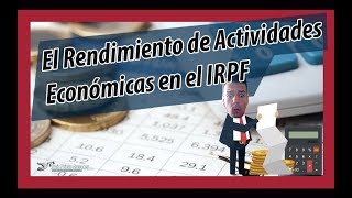 Rendimientos de ACTIVIDADES ECONÓMICAS del IRPF 💼 📝🔧 concepto y ejemplos [upl. by Ennazus]