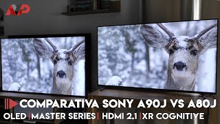 OLED vs OLED Comparativa Sony A90J vs A80J duelo de titanes [upl. by Alexis852]