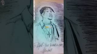 EMINEM DREW THIS TUPAC’S SKETCH HIMSELF 🤯 shorts eminem 2pac fatjoe [upl. by Rycca264]