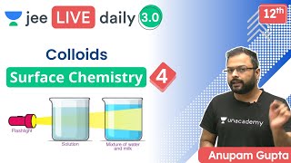 JEE Surface Chemistry L4  Colloids  Unacademy JEE  IIT JEE Chemistry  Anupam Gupta [upl. by Hulbard]