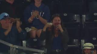 WATCH Woman catches ball in beer [upl. by Lorenzo83]