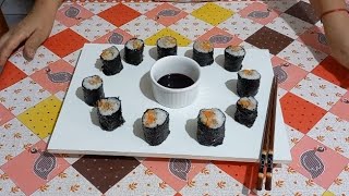 PRIMEIRA VEZ FAZENDO SUSHI [upl. by Livi245]