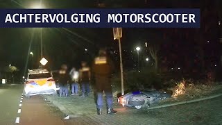 Politie  Valse kentekenplaat  Motorscooter  Achtervolging  Infra [upl. by Nairret]