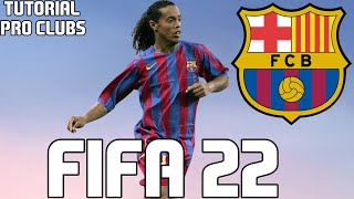 FIFA 22  TUTORIAL FACE I Ronaldinho Gaucho ICON Pro Clubs [upl. by Catharine]