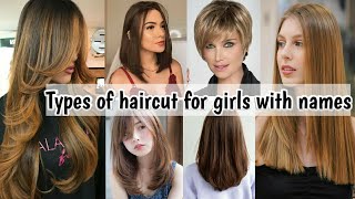 Types of haircut for girls with names • Latest haircut ideas • Haircut for women 2021 • Haircut name [upl. by Arbed]