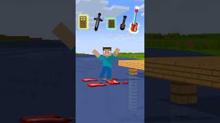 Will A Guitar Boat Hold My Weight Inspired by MrBeast minecraft steve shorts trending remix [upl. by Latea]