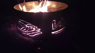 Made In Minnesota Viking Firepit [upl. by Ynittirb]