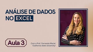 Análise de Dados no Excel  Aula 3 teste t amostras pareadas  Estatística  Prof Fernanda Maciel [upl. by Sartin]