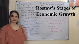 Rostows Stages of Economic Growth [upl. by Gehman39]