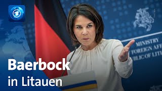 Baerbock fordert neue NATOStrategie im Baltikum [upl. by Ayhdiv744]