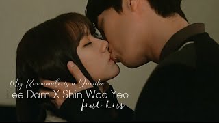 Lee Dam ♡ Shin Woo Yeo First Kiss  My Roommate is a Gumiho Ep 9 [upl. by Netsyrk]