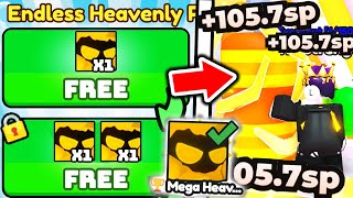 I Got RAREST MEGA HEAVENLY DOMINUS PET World 15 ENDLESS PACK in Roblox Arm Wrestle Simulator [upl. by Kassi405]