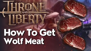 How To Get Wolf Meat In Throne And Liberty [upl. by Esnohpla]