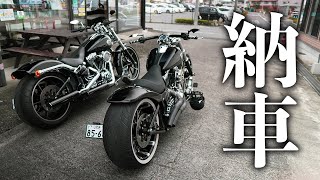 【祝納車】またもやブレイクアウトがやってきた。  HarleyDavidson FXSB BREAKOUT 2014 【Motovlog】 [upl. by Eednac]