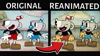 Cuphead Cutscenes REANIMATED in the Show Style Comparison [upl. by Boyes]