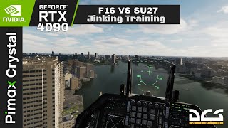 Jinking Training  F16 Vs SU27  Pimax Crystal  Dcs World 29 VR [upl. by Martina]