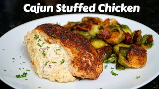 How To Make Cajun Stuffed Chicken Breast  Easy Stuffed Chicken Recipe [upl. by Anehc110]