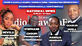 NAT NEWS 1309 TRUMP amp KAMALA HARRISKONGO amp CHINE IMMIGRATION DÉPORTATIONÉVASION PRISON MAKALA [upl. by Enair880]