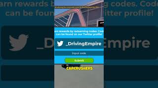 Driving Empire Working Codes August 2024 roblox [upl. by Mini]