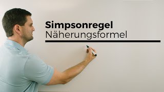 Simpsonregel Näherungsformel numerische Integration  Mathe by Daniel Jung Erklärvideo [upl. by Assilanna]