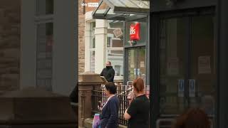 Belfast Protester fails to break into hotel [upl. by Rollins803]