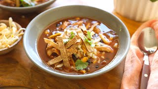 Slow Cooker Chicken Tortilla Soup [upl. by Briscoe]