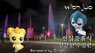 vlog 아자핑과 차나핑의 전집중휴식 l 커플브이로그 일상 동탄 여울공원 음악분수 [upl. by Anailuig938]