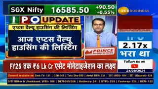 Aptus IPO Reviews Aptus Value Housing Finance की लिस्टिंग आज…लिस्टिंग पर क्या करें  Anil Singhvi [upl. by Cinda]