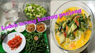 LODEH TERONG KACANG PANJANG  MURAH  GAMPANG  ENAK  MASAK 10 MENITAN [upl. by Aret758]