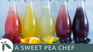 How to Make Homemade Soda  5 Easy CaffeineFree Homemade Soda Recipes  A Sweet Pea Chef [upl. by Siger]