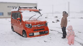 地震から一週間、富山に雪が積もり移住後初めての除雪に挑戦。地震後の対策と変化について [upl. by Neik]