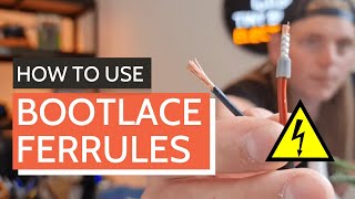 How To Use Bootlace Ferrules With Crimper  Tiny Build Electrics [upl. by Nevak851]