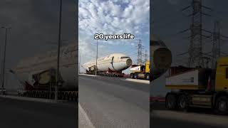 Saudi Arabs aeroplane transport through trucks [upl. by Coltun]