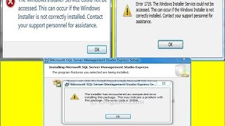 The Windows Installer Service Could Not Be Accessed fix June 2017  Error 171916181603 fix [upl. by Watanabe]