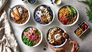 The BEST oatmeal recipes » vegan  wholesome [upl. by Einahpad]