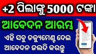 2 ପିଲା ପାଇବେ 5000 ଟଙ୍କା  ଜଲଦି ଆବେଦନ କରନ୍ତୁ  State Scholarship 2 Students Will Get 5000 Money [upl. by Dranreb]