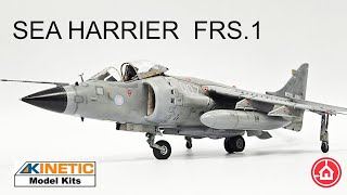 Kinetic 148 Sea Harrier FRS1 Model Aircraft build [upl. by Eixirt]