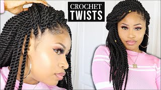 CROCHET SENEGALESE TWISTS no leaveout ➟ Quick amp Easy [upl. by Allekim414]