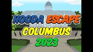 Hooda Escape Columbus 2023  Walkthrough  Hints  Cheats [upl. by Dyrrej]