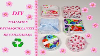 🌺DIY  TOALLITAS DESMAQUILLANTES PADS REUTILIZABLES🌺🌸🌼♻️CUIDEMOS EL PLANETA Sub Ing Ita Por [upl. by Eimerej]