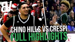 LaMelo KINDA Gets FIRST DUNK  LiAngelo Blows KISS To Crowd Chino Hills Has Fun With Crazy Crowd [upl. by Zuzana939]