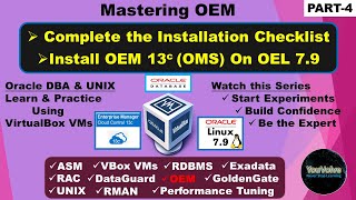 Mastering OEM Part1  Install Oracle 19c on Linux 79 VM  Create OEM 13c Repository Database [upl. by Rettig874]