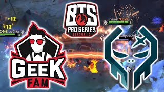 GEEK FAM vs EXECRATION  BTS PRO SERIES 13 SEA DOTA 2 [upl. by Oranneg119]