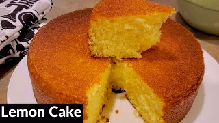 How to Make Fluffy LEMON CAKE  Homemade  Bake with Me [upl. by Gio775]