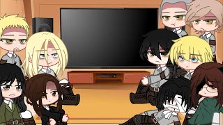 Attack on titan the alliance react to each other  Gacha club [upl. by Magdalena]