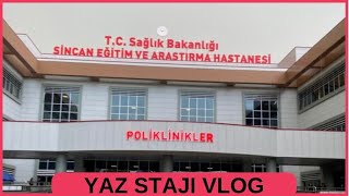 YAZ STAJIMIN İLK GÜNÜ VLOG ebelik hemşirelik [upl. by Varin]