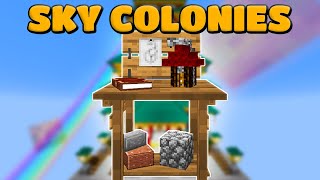 GETTING STARTED WITH MINECOLONIES SkyColonies EP4  Modded Minecraft 116 [upl. by Morissa]