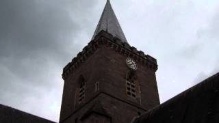 Carillon Carillonneur Church Bells St Johns Kirk Perth Perthshire Scotland [upl. by Gadmann153]