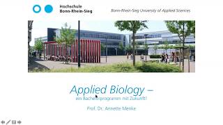 Applied Biology  Bio studieren mit Spaß und Zukunft [upl. by Encrata599]